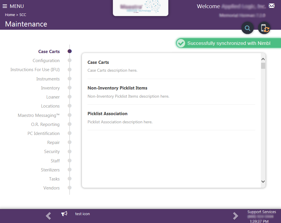 Settings Page