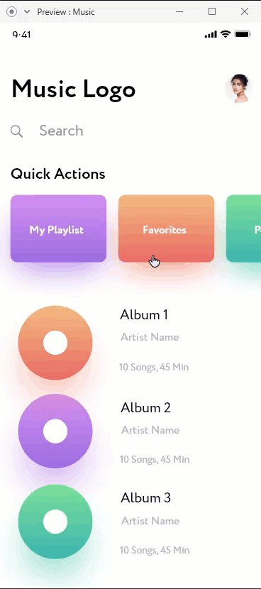Mobile Prototype 2 - GIF