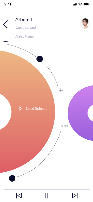 Mobile Prototype 2 - Selected Album and song