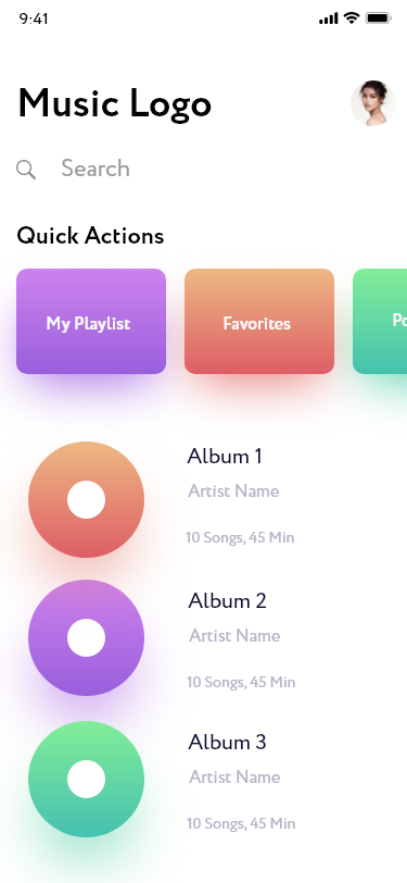 Mobile Prototype Mockup 1 Home