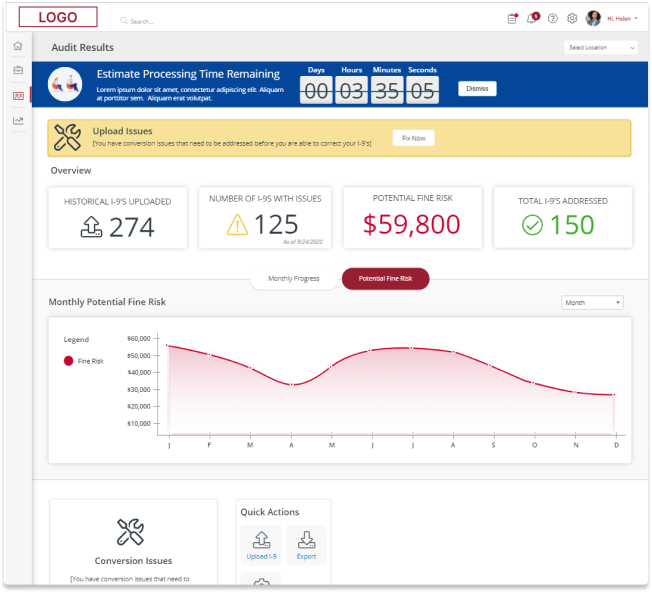 Audit and Remediation Dashboard Home - Tab 2