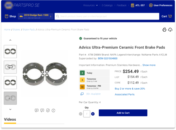 Product Detail Page - PDP